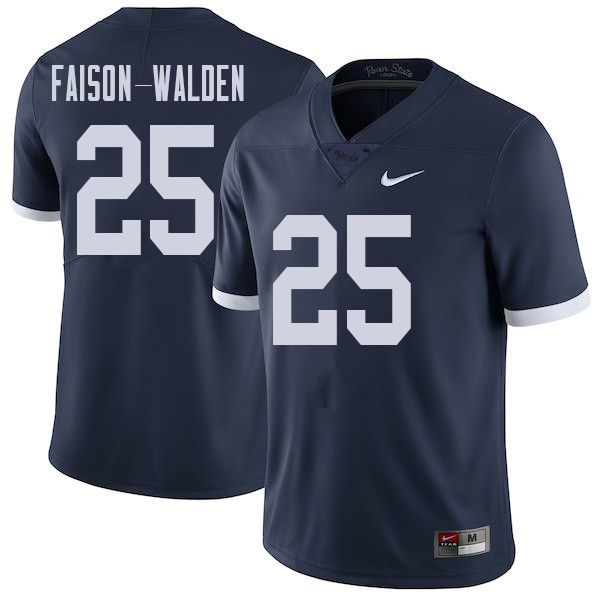 Men #25 Brelin Faison-Walden Penn State Nittany Lions College Throwback Football Jerseys Sale-Navy